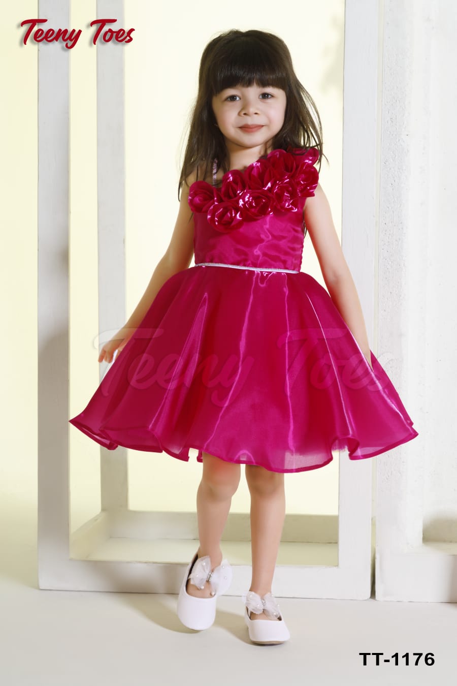 Girls Tissue Organza Party Frock