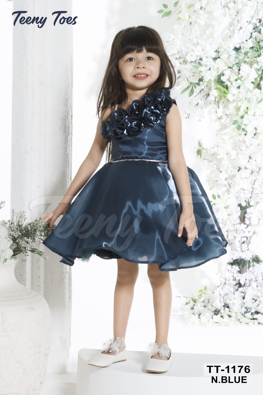 Girls Tissue Organza Party Frock