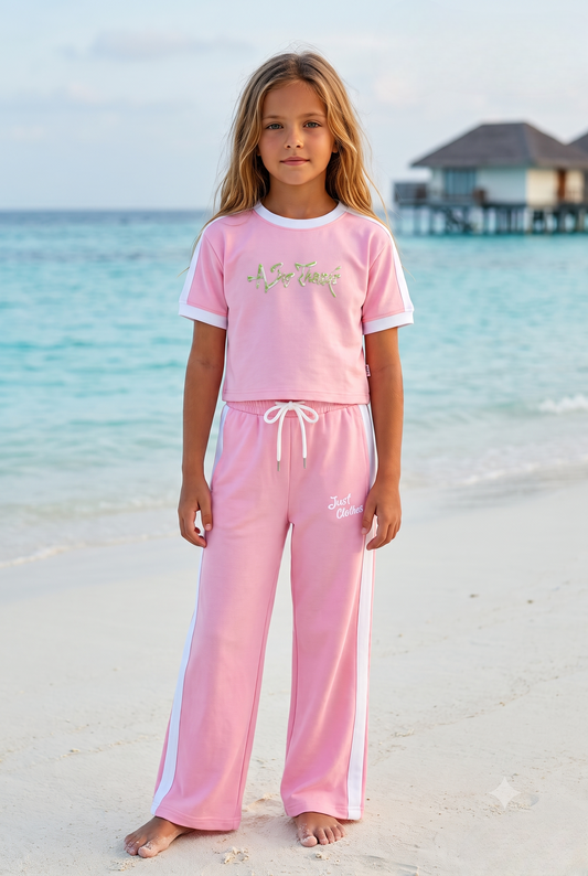 Girls Bright A Big Thanks Half to Full Co-ord Set